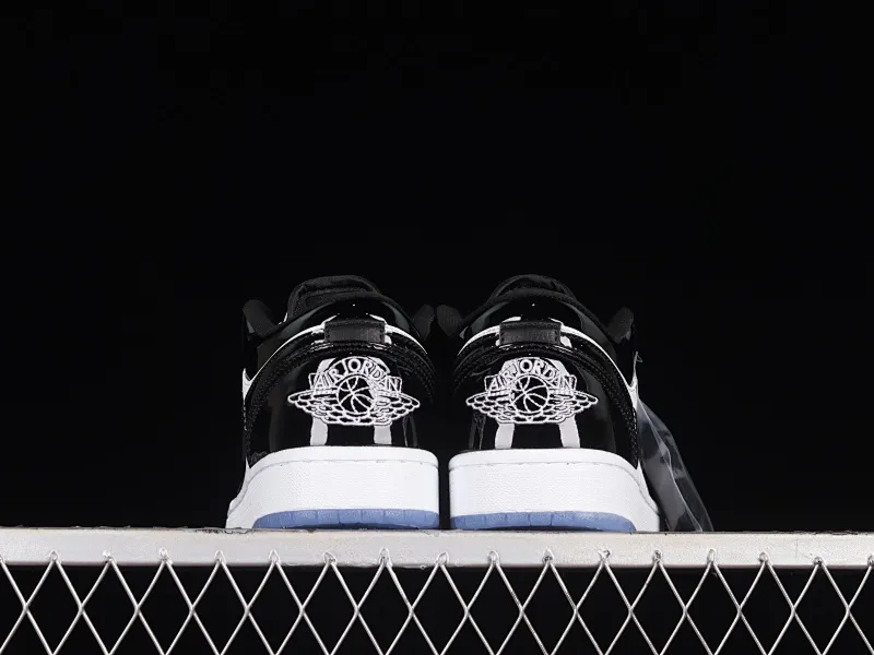 All categories Air Jordan Jordan series basketball shoes Air Jordan 1 Low Air Jordan 1 Low "Concord" AJ1 Joe 1 Concord black and white patent leather low-top basketball shoes DV1309-100